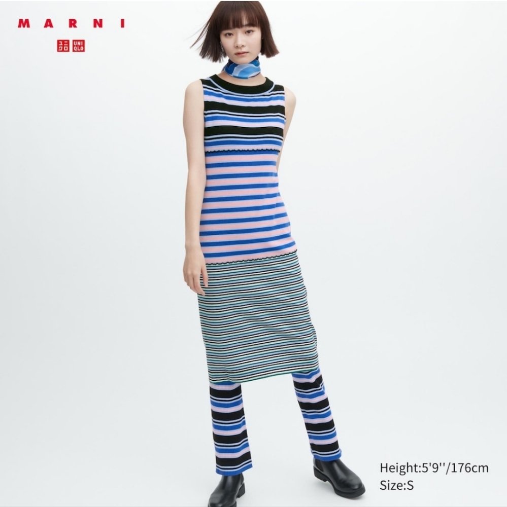MARNI Merino Blend Sleeveless Knitted Dress